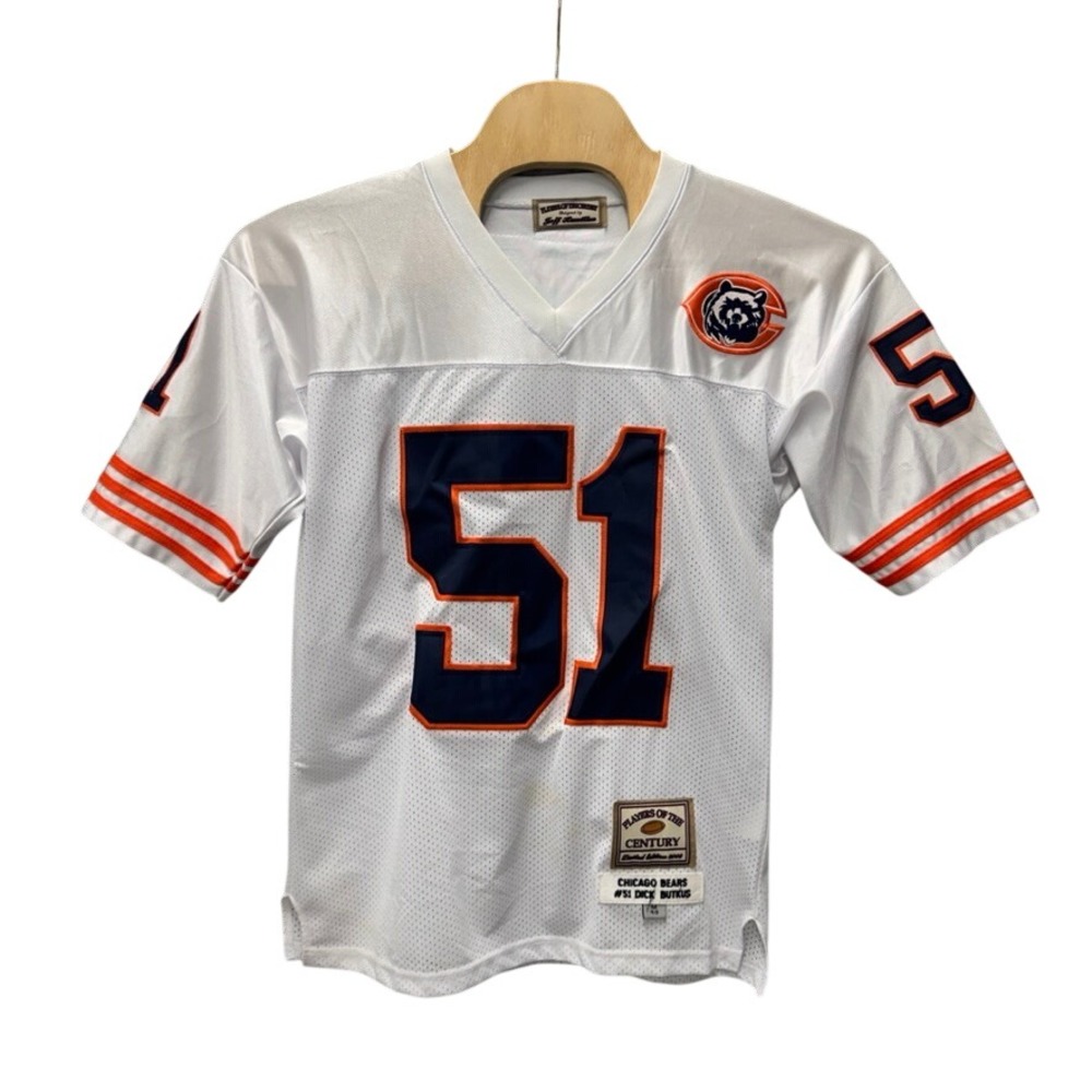 Jeff Hamilton Chicago Bears Dick Butkus 51 Jersey Players of the Century White M
